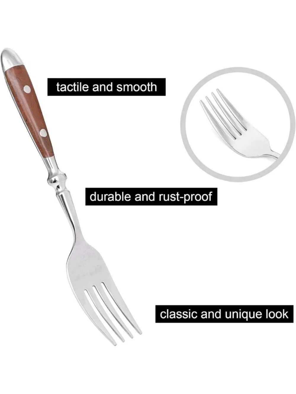 20-Piece Vintage Silverware Set for 4, Stainless Steel Cutlery, Dishwasher Safe